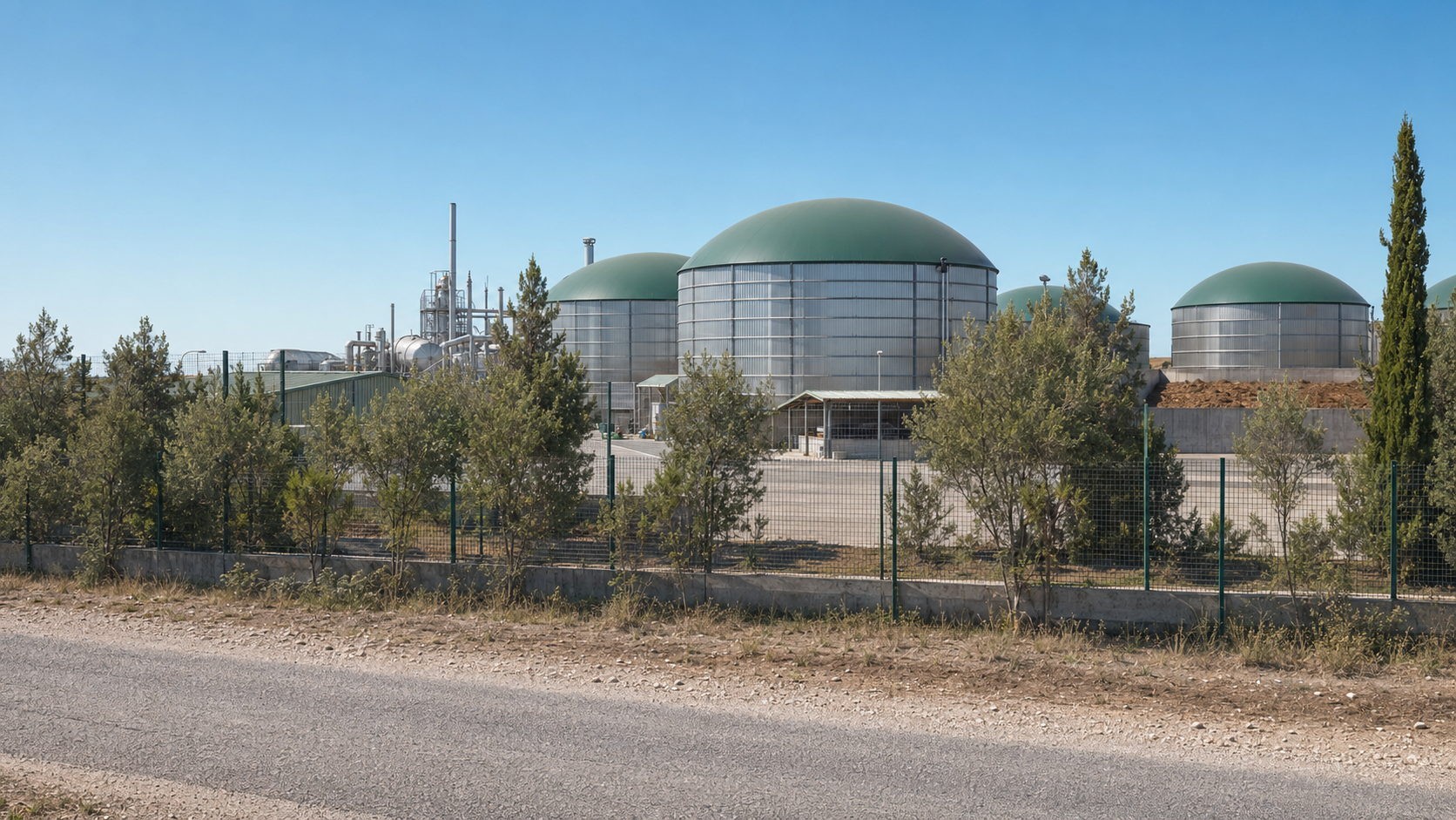 Illustrative biomethane plant infrastructure